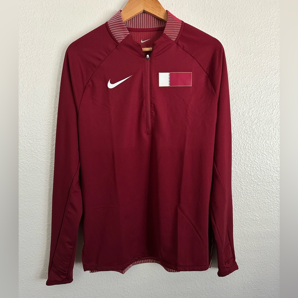 Nike Pro Elite Qatar Running Racing Track & Field 1/4 Zip Top Men’s Size Medium